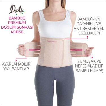 Owli Bamboo Premium Doğum Sonrası Korse Ten - Owli (1)