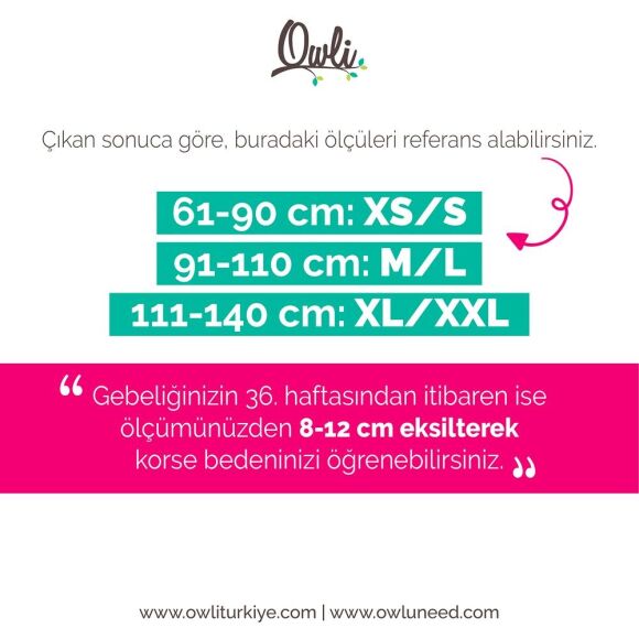 Owli Bamboo Premium Doğum Sonrası Korse Ten - 7