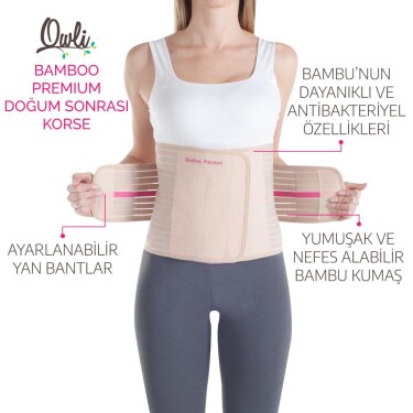 Owli Bamboo Premium Doğum Sonrası Korse Ten - 2