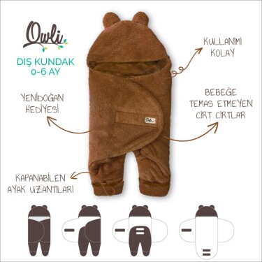 Owli Dış Kundak 0-6 Ay Almond - 2