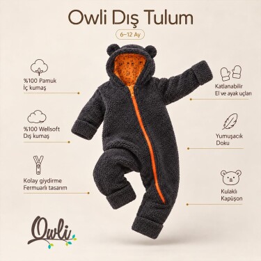Owli Dış Tulum Antrasit - Owli (1)