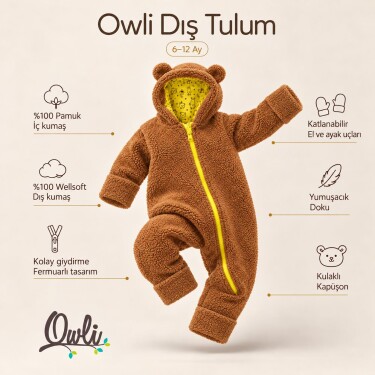 Owli Dış Tulum Kahverengi - Owli (1)