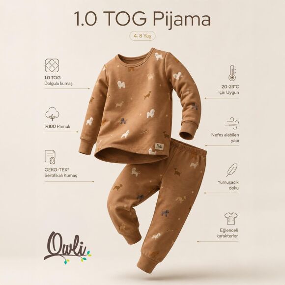 Owli Pijama Takımı 1.0 Tog Pawsy - 2