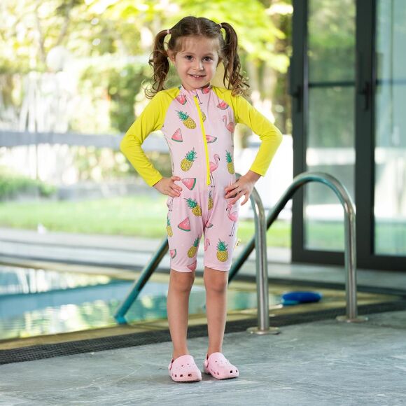 Owli SunSafe UV Korumalı Swimsuit Mayo Flamingo - 1