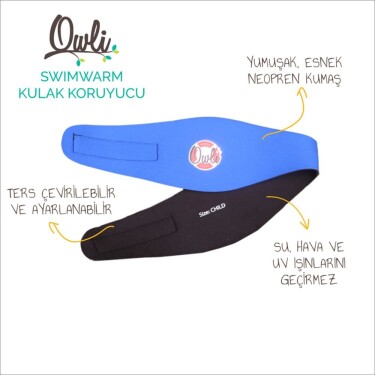 Owli Swimwarm Kulak Koruyucu Yetişkin Mavi - Owli (1)