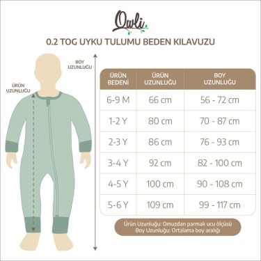 Owli Uyku Tulumu 0.2 Tog Early Birds Sarı - 7