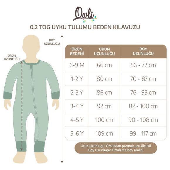 Owli Uyku Tulumu 0.2 Tog Early Birds Sarı - 7