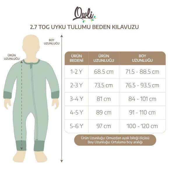 Owli Uyku Tulumu 2.7 Tog Charm - 7