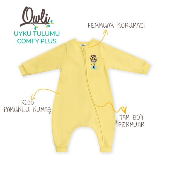 Owli Uyku Tulumu Comfy Plus Sarı - 2